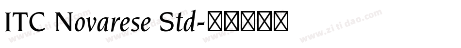 ITC Novarese Std字体转换